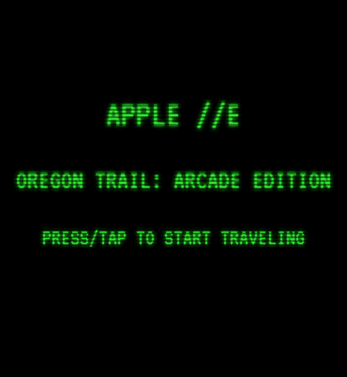 Apple IIe Oregon Trail Simulator
